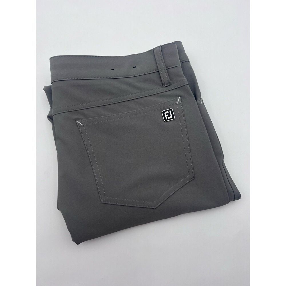 FootJoy Pants Mens 33x32 FJ Performance 5 Pocket Golf Athletic Fit Stretch Gray
